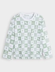Áo thun dài tay cổ tròn trẻ em BLT241W4