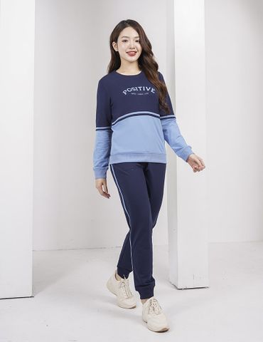 Bộ nỉ cổ tròn nữ WBD003W3