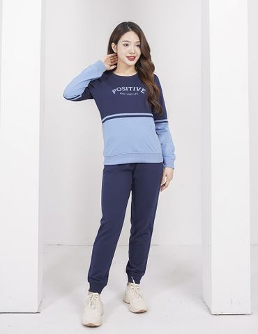 Bộ nỉ cổ tròn nữ WBD003W3