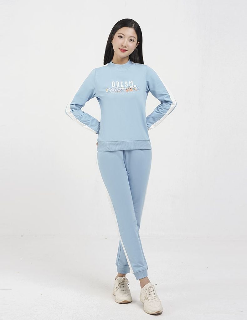 Bộ nỉ cổ tròn nữ WBK001W3