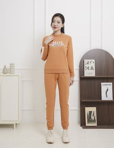 Bộ nỉ cổ tròn nữ WBK001W3