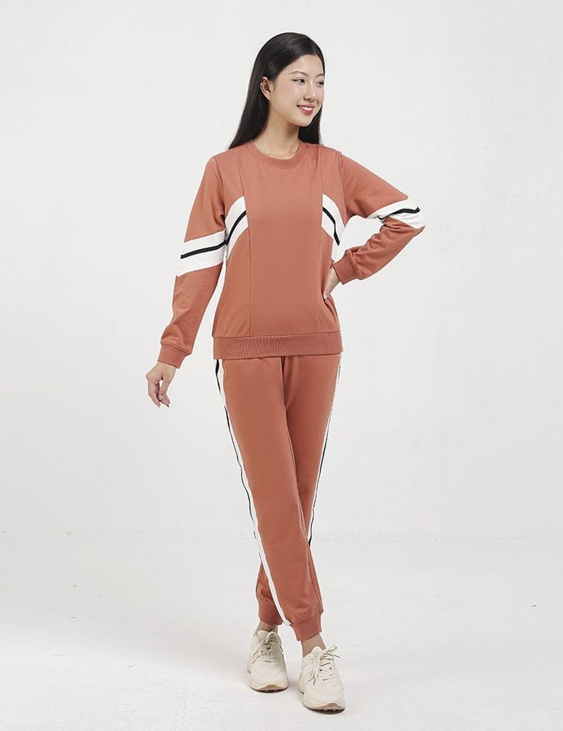 Bộ nỉ cổ tròn nữ WBK003W3
