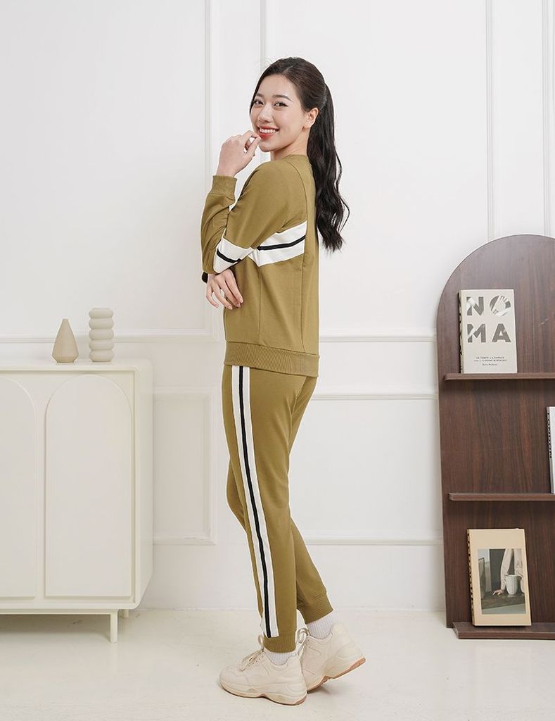 Bộ nỉ cổ tròn nữ WBK003W3