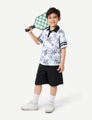 Áo polo ngắn tay bé trai phối cổ viền tay khác màu