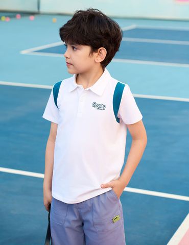 Quần short khaki bé trai cạp chun co giãn