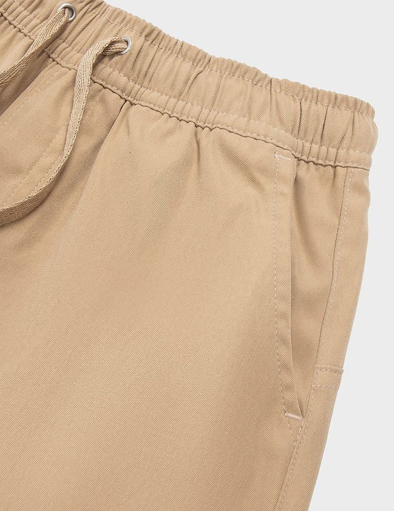 Quần khaki dài bé trai dáng rộng gấu chun tăng giảm
