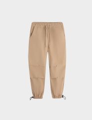Quần khaki dài bé trai dáng rộng gấu chun tăng giảm