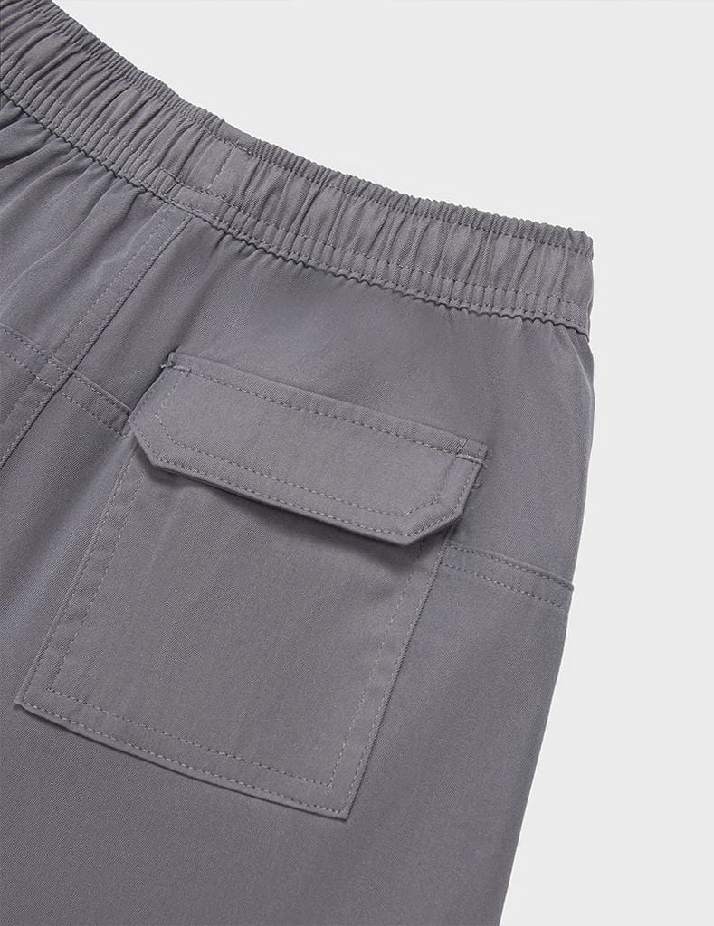 Quần khaki dài bé trai dáng rộng gấu chun tăng giảm