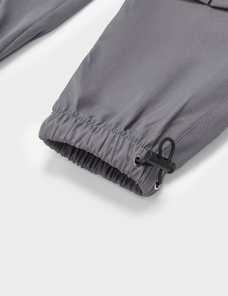 Quần khaki dài bé trai dáng rộng gấu chun tăng giảm