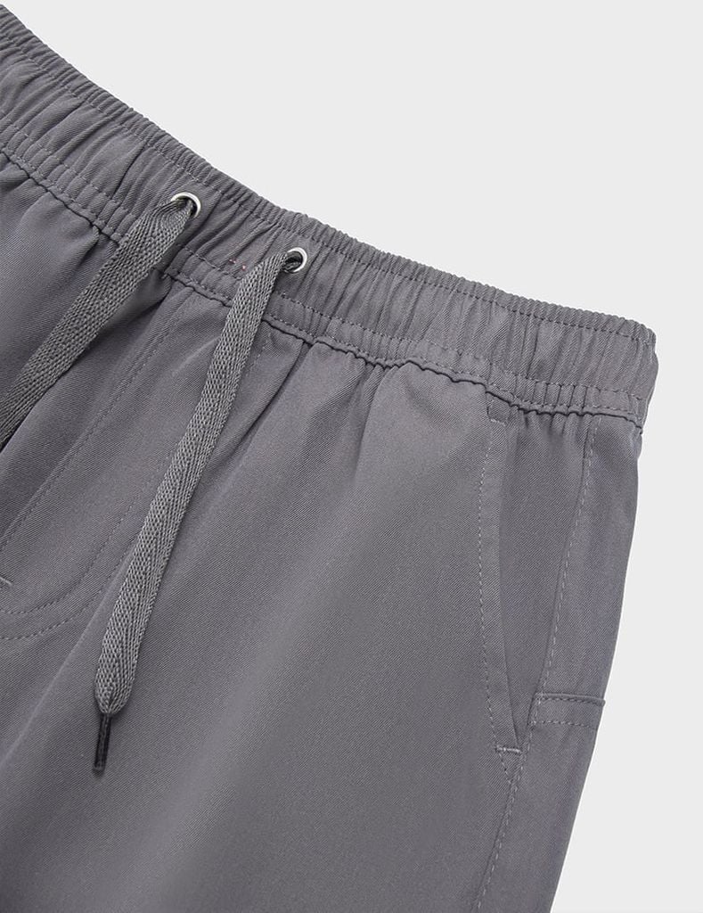 Quần khaki dài bé trai dáng rộng gấu chun tăng giảm