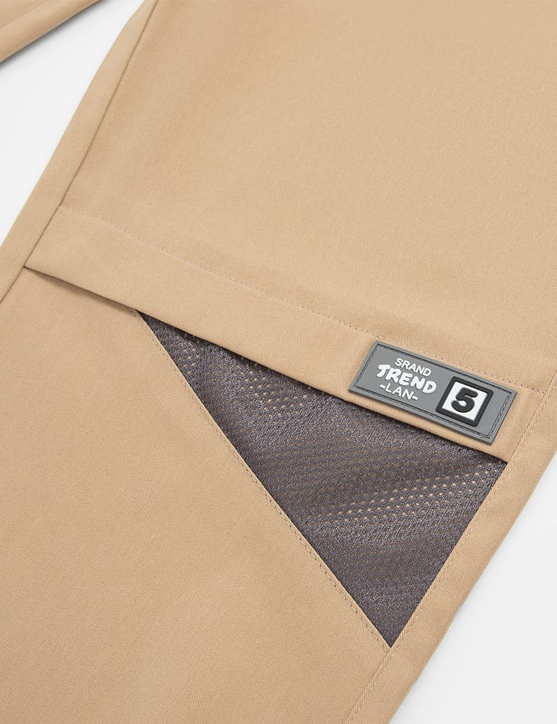 Quần khaki bé trai cạp chun phối