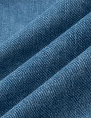 Quần short jean cạp chun dây dệt luồn chắc chắn