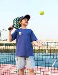 Quần short jean bé trai cạp chun co giãn