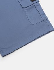 Quần short kaki bé trai cạp chun mác dệt nắp túi