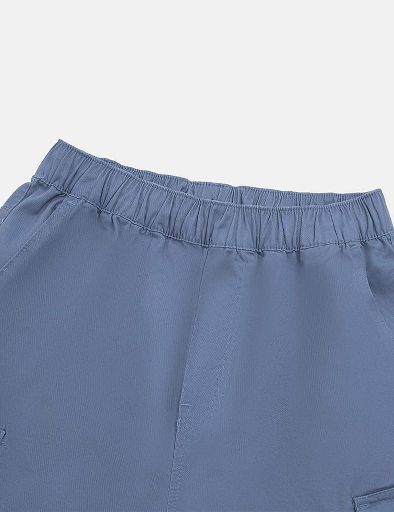 Quần short kaki bé trai cạp chun mác dệt nắp túi