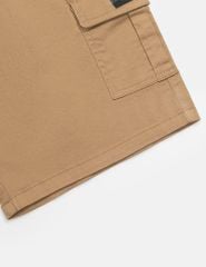 Quần short kaki bé trai cạp chun mác dệt nắp túi