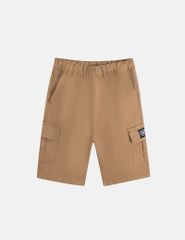 Quần short kaki bé trai cạp chun mác dệt nắp túi