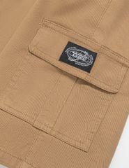 Quần short kaki bé trai cạp chun mác dệt nắp túi