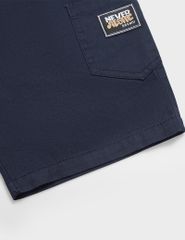 Quần short kaki bé trai cạp chun mác trang trí dọc quần