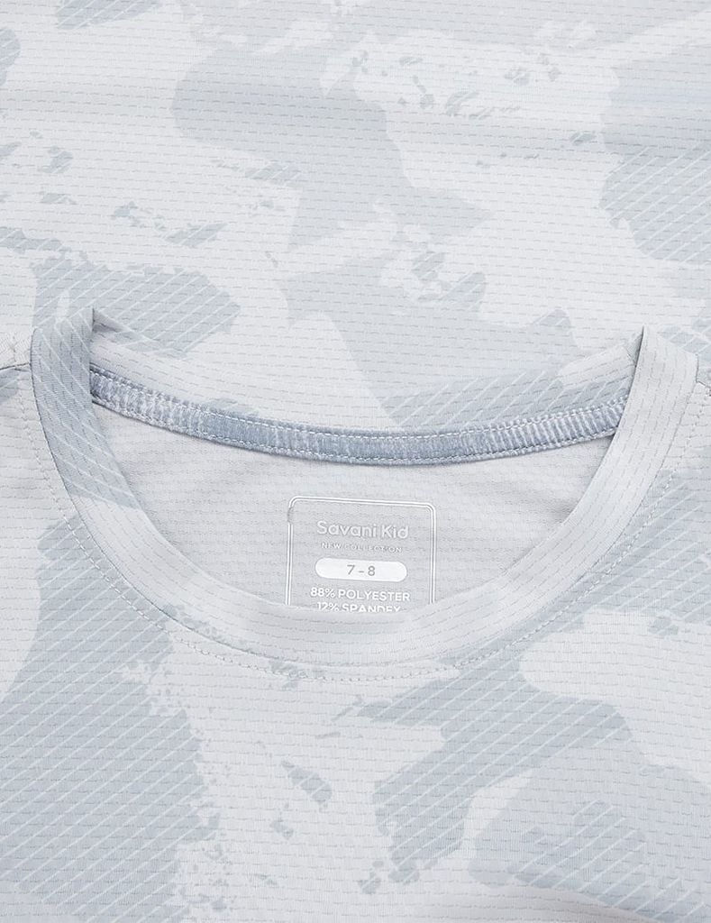 Áo t-shirt bé trai ngắn tay cổ tròn hình in