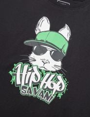 Áo t-shirt ngắn tay bé trai cổ tròn hình in trước ngực