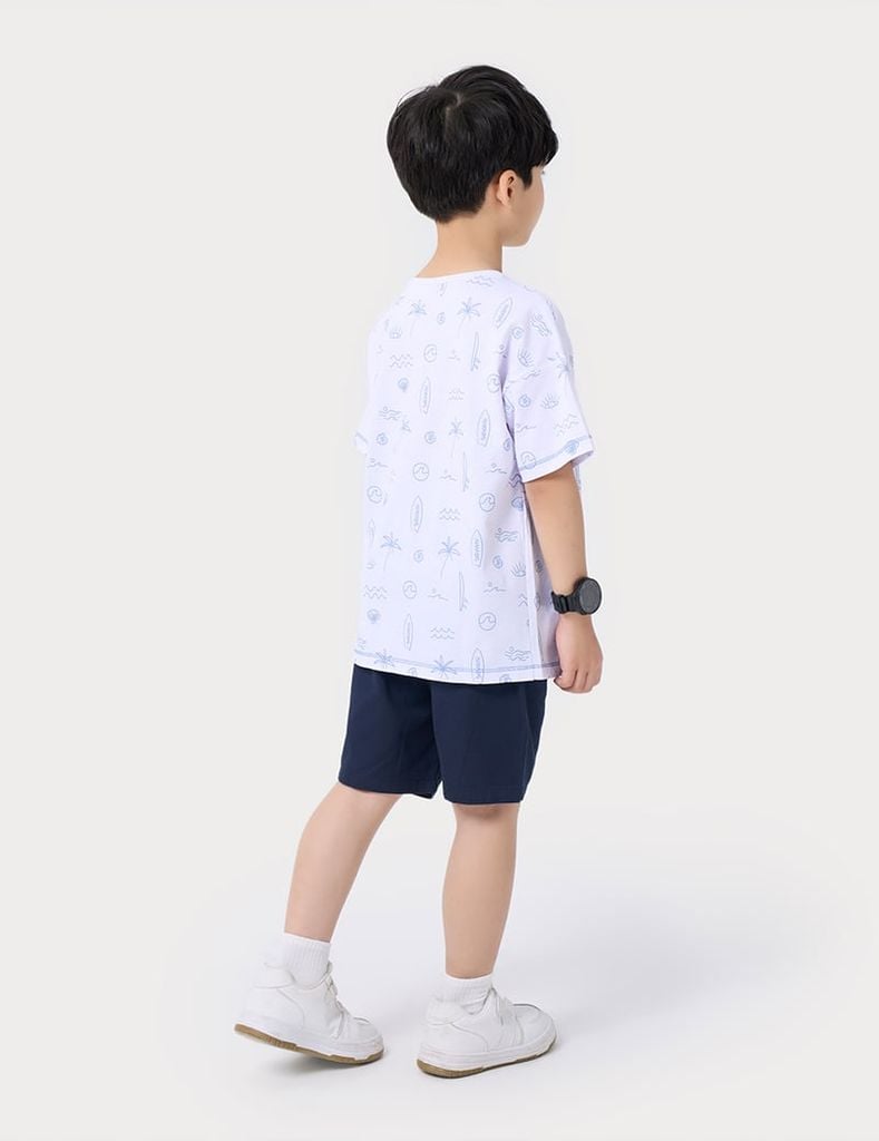 Áo T-shirt ngắn tay cổ tròn hình in áo bắt mắt