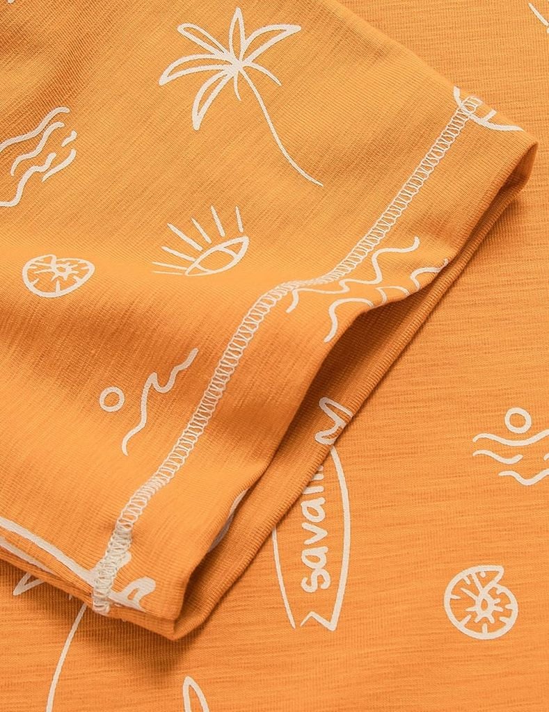 Áo T-shirt ngắn tay cổ tròn hình in áo bắt mắt