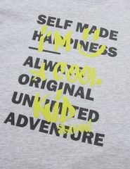 Áo t-shirt bé trai ngắn tay cổ tròn in hình trước ngực