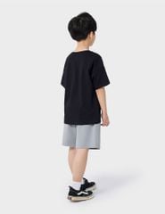 Áo t-shirt bé trai ngắn tay cổ tròn in hình trước ngực