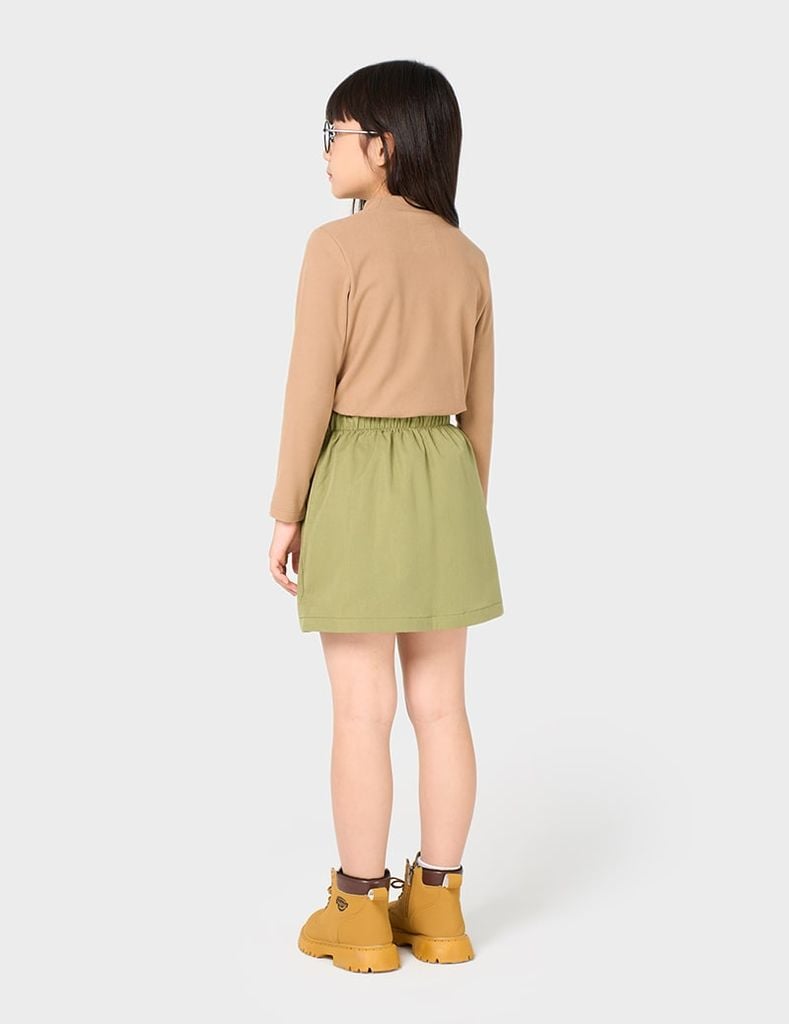 Chân váy khaki bé gái GVK254K4