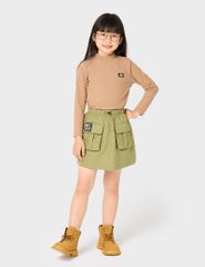 Chân váy khaki bé gái GVK254K4