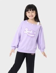 Áo nỉ cổ tròn trẻ em GAN308W4