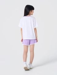 Bộ đồ hè cotton trẻ em cổ bo vải rib dáng suông