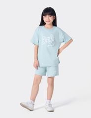 Bộ đồ hè trẻ em in hình trước ngực