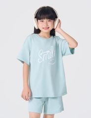 Bộ đồ hè trẻ em in hình trước ngực