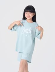 Bộ đồ hè trẻ em in hình trước ngực