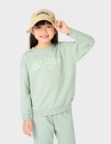 Bộ nỉ cổ tròn trẻ em GBK175W4