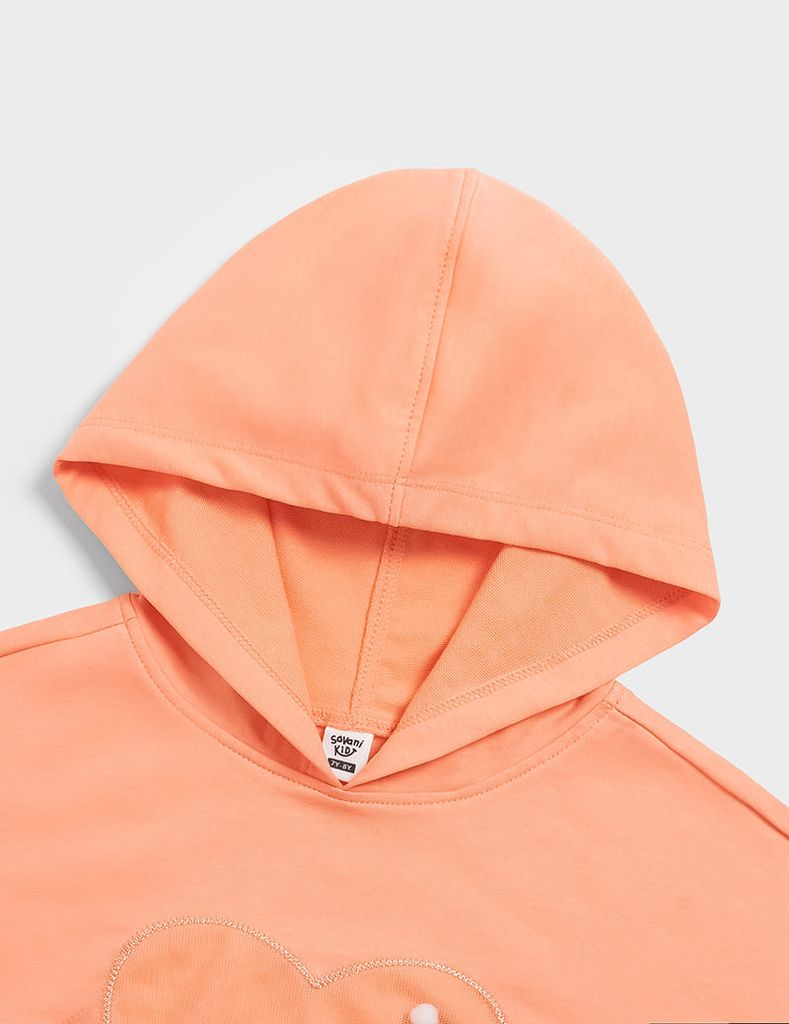 Bộ nỉ có mũ trẻ em GBK244W4 dáng suông rộng