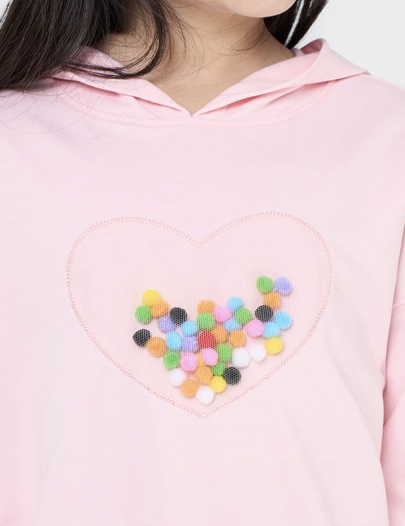 Bộ nỉ có mũ trẻ em GBK244W4 dáng suông rộng