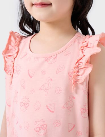 Bộ hè trẻ em sát nách cuộn bèo