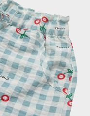 Quần short đùi bé gái dáng rộng cạp chun rời