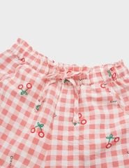 Quần short đùi bé gái dáng rộng cạp chun rời