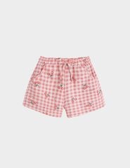 Quần short đùi bé gái dáng rộng cạp chun rời