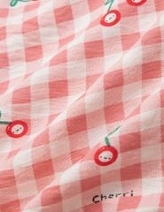 Quần short đùi bé gái dáng rộng cạp chun rời