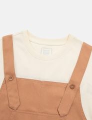 Váy liền phối áo bé gái