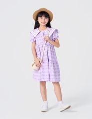 Váy liền bé gái cổ thủy thủ