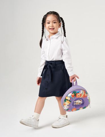 Áo sơ mi bé gái cổ sen GLS182K3