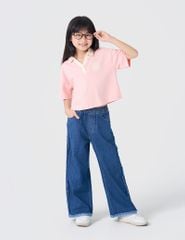 Quần jean ông suông bé gái thoáng mát