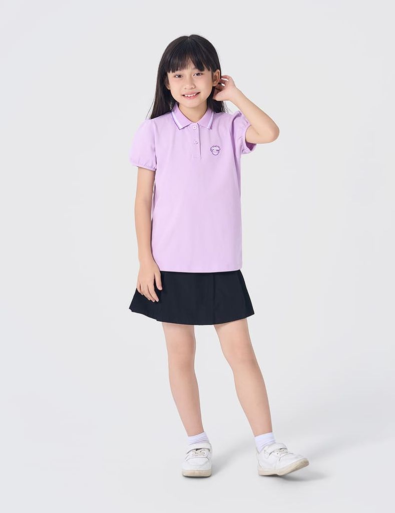 Chân váy khaki bé gái dáng A