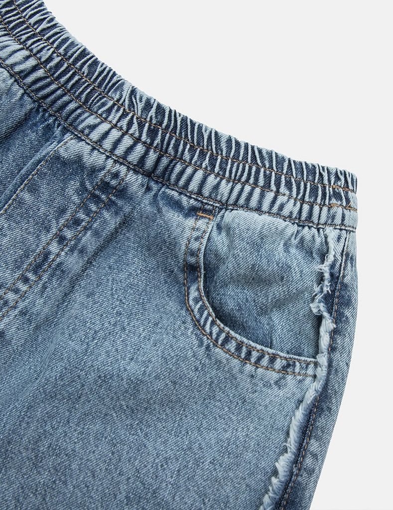 Quần jean ông suông bé gái thoáng mát